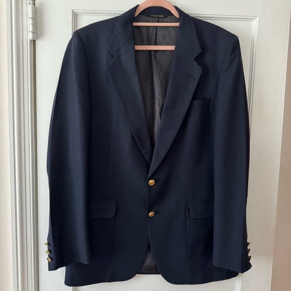Men’s Christian Dior Monsieur Blazer Size 40 Navy Blue 2 Button fully lined